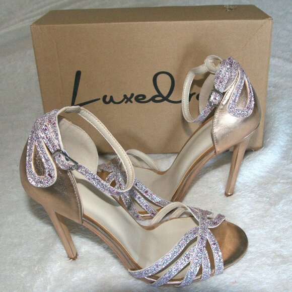 Luxedress Strappy Stilleto Sandals Women's sz 40 - Picture 1 of 6